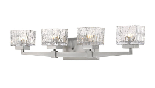 Z-Lite Rubicon 29.5-in 4 -Light Brushed Nickel Modern/contemporary Vanity light