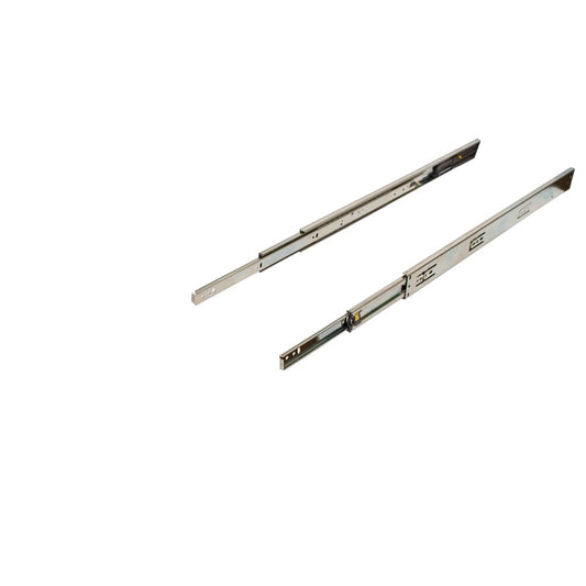 CSH 22-in Soft Close Self-closing Side Mount 100-lb Load Capacity Silver Drawer Slide (10-Pieces) 39.1145.22