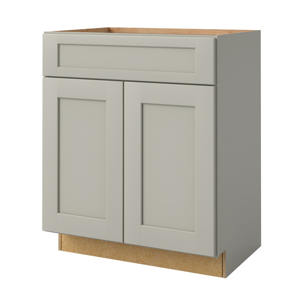 allen + roth Stonewall 27-in Stone Bathroom Vanity Base Cabinet without Top