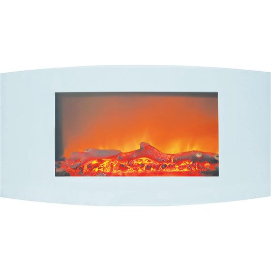 Cambridge 35-in W White Fan-forced Electric Fireplace CAM35WMEF-2WHT