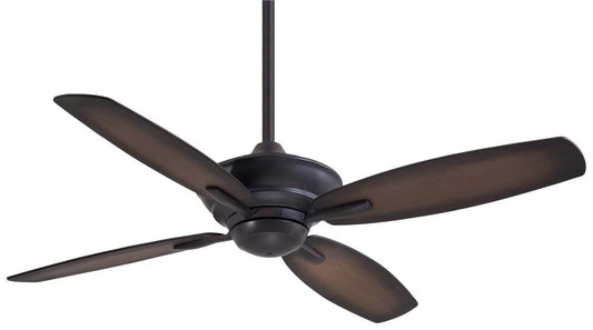 Minka Aire New Era 52-in Kocoa with Dark Maple/Medium Maple Tone Blades Ceiling Fan Without Light - Remote Included ( 4 -Blade )