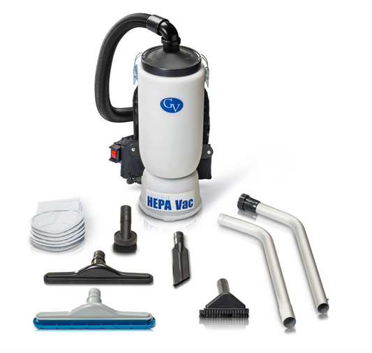 GV Commercial/Residential Backpack Vacuum with Hepa Filter GV6QT