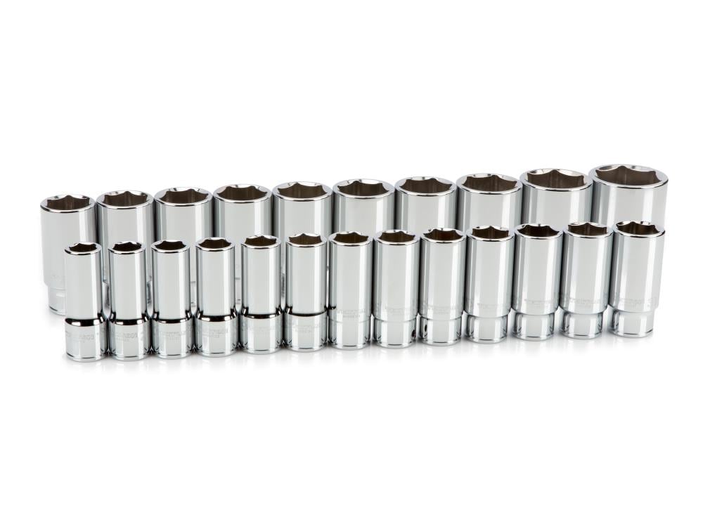 TEKTON 3/4-in Drive Metric Deep Socket Set 23 -Pieces