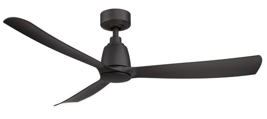 Fanimation Kute 52-in Black Indoor/Outdoor Smart Propeller Ceiling Fan Light Kit Compatible and Remote (3-Blade) FPD8534BL