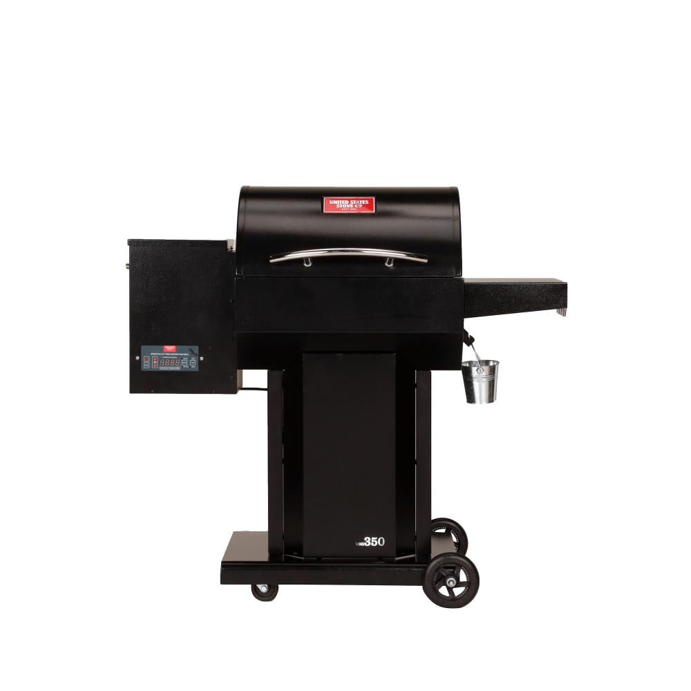 USSC Grills The Hooch 350-Sq in Black Pellet Grill USG350