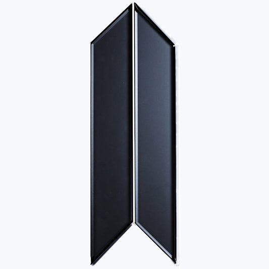 Abolos Reflections Graphite blue 3-in x 12-in Mirrored Glass Subway Wall Tile ( 16.2-sq ft Carton )