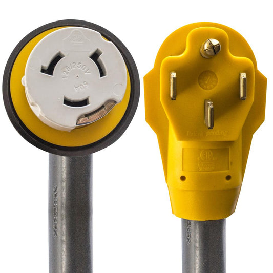 Sportsman 30 ft. 125-Volt to 250-Volt 50 Amp Marine Type Pigtail Extension Cord - Yellow - Sportsman Generator Cord CORDP5030