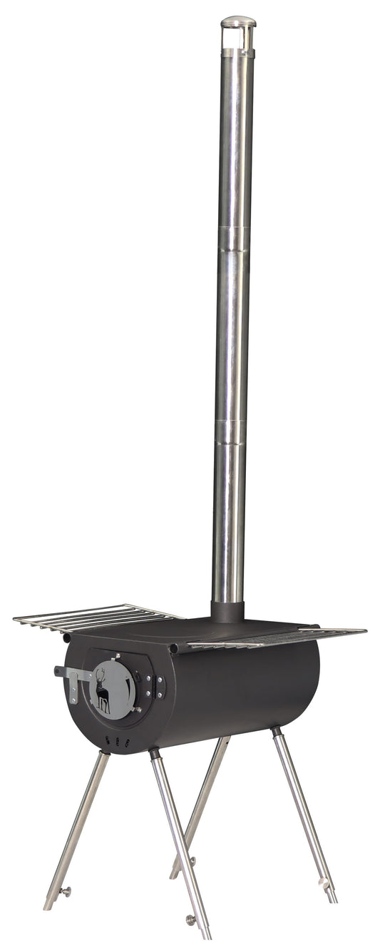 US Stove Company Caribou 1-Burner Wood Manual Steel Outdoor Stove CCS14