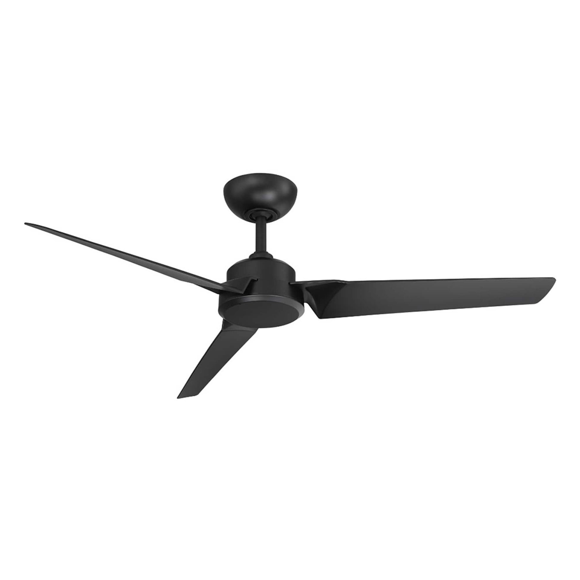 Modern Forms Roboto 52-in Matte black Indoor/Outdoor Smart Ceiling Fan and Remote (3-Blade) FR-W1910-52-MB