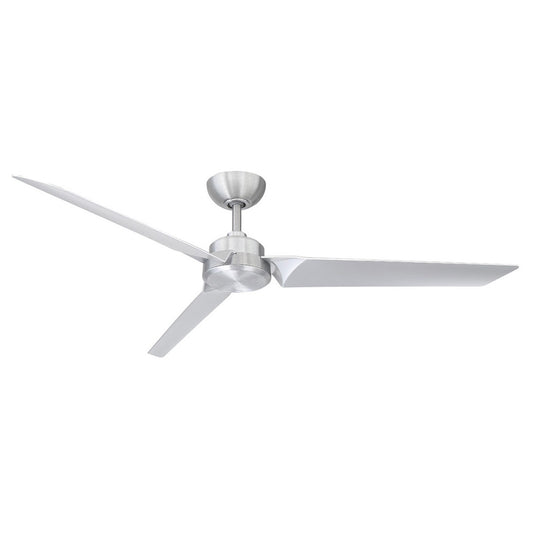Modern Forms Roboto 62-in Brushed Aluminum Indoor/Outdoor Smart Ceiling Fan and Remote (3-Blade) FR-W1910-62-BA