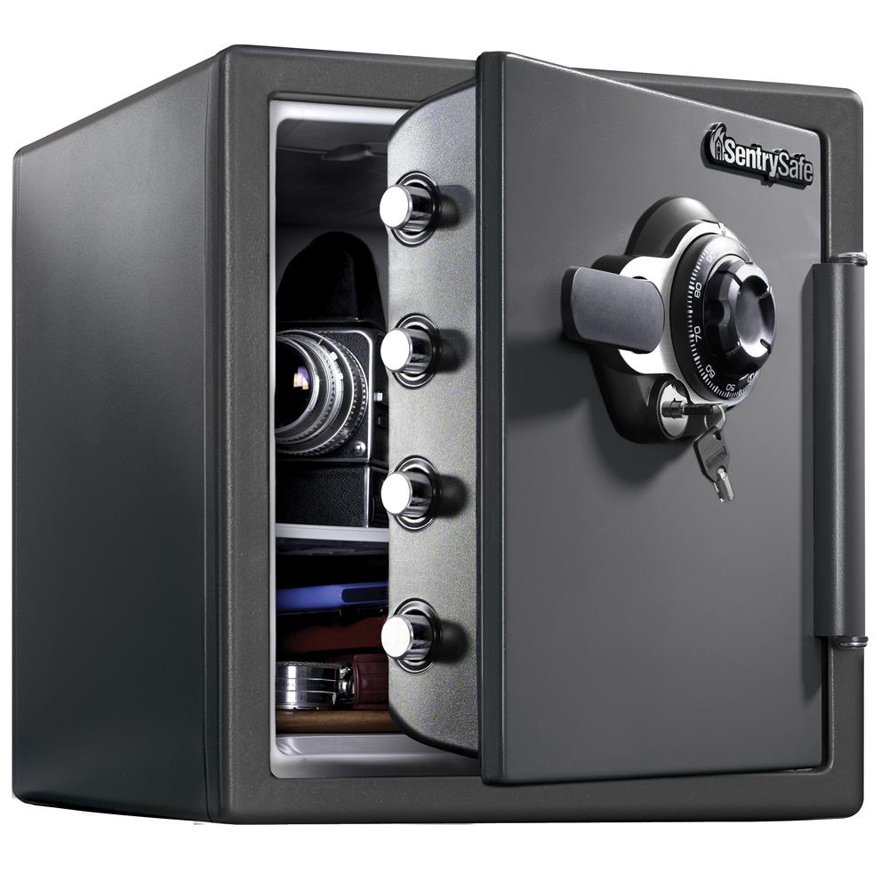 SentrySafe 1.2-cu ft Fireproof and Waterproof Home Safe with Combination Lock SFW123DSB