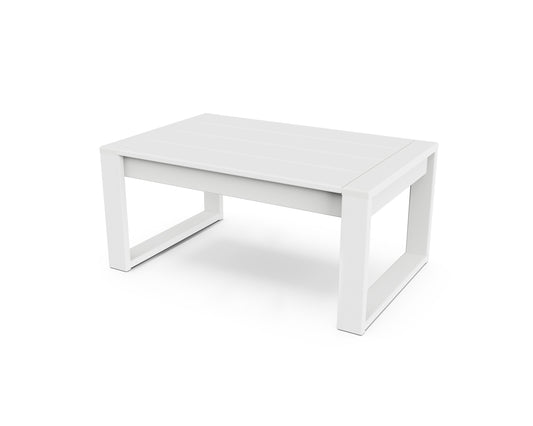 POLYWOOD Edge Square Outdoor Coffee Table 22.36-in W x 34.87-in L