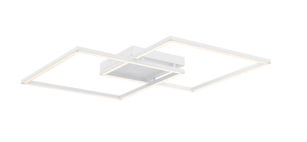 Access Lighting Squared 30.5-in W 1 -Light White Transitional Integrated LED Wall Sconce