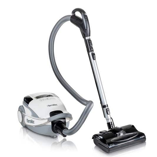 Prolux TerraVac Canister Vacuum - Limited Edition Cosmic Cobalt Color, Powerful & Quiet, Deluxe Series with Electric Power Head & Variable Speed Motor PROLUX_TERRA_W