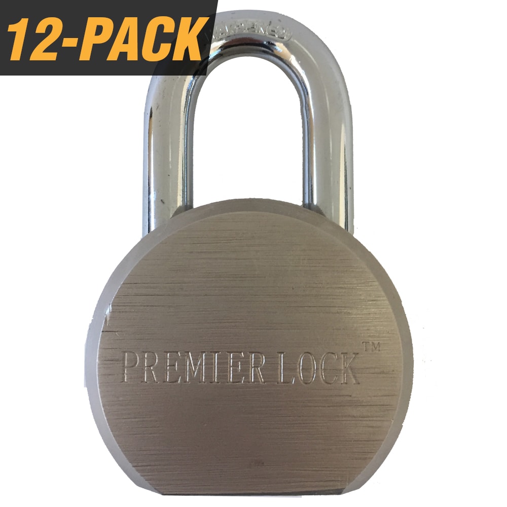 Premier Lock Keyed Padlock, 2-9/16-in Wide x 1-1/4-in Shackle (12-Pack) GAP01X-KA-12
