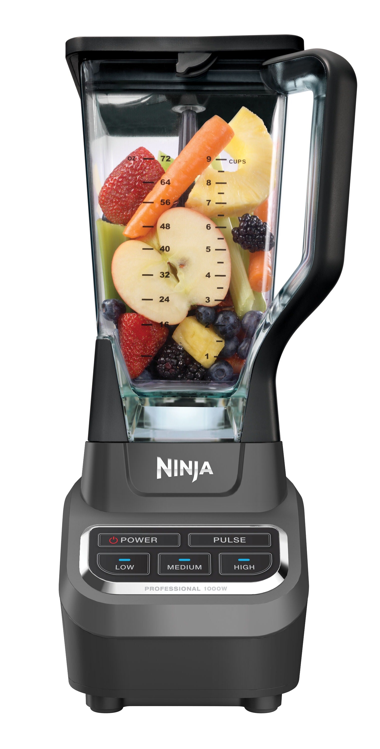 Ninja 72-oz 1000-Watt 4-Speed Countertop Blender (Black/Silver) BL610
