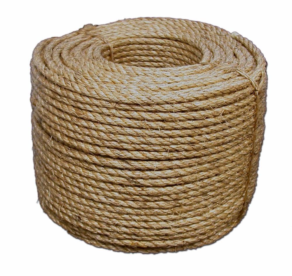 T.W. Evans Cordage 0.75-in x 200-ft Twisted Manila Rope (By-the-Roll) 30-062