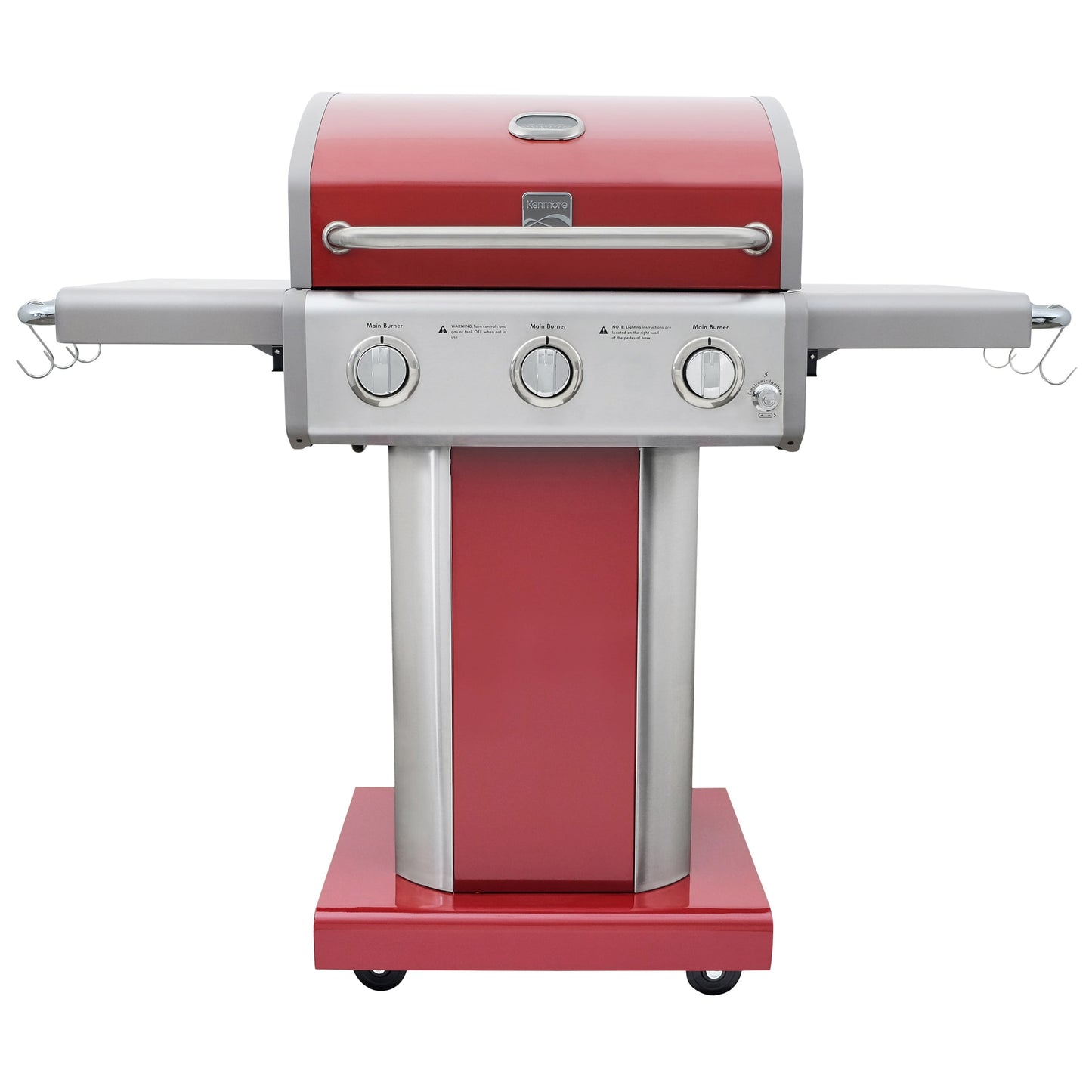Kenmore Red 3-Burner Liquid Propane Gas Grill PG-4030400LD-RD
