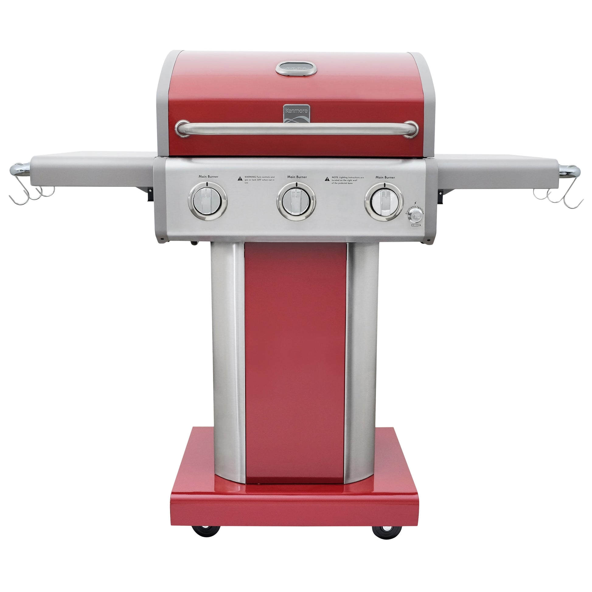 Kenmore Red 3-Burner Liquid Propane Gas Grill PG-4030400LD-RD