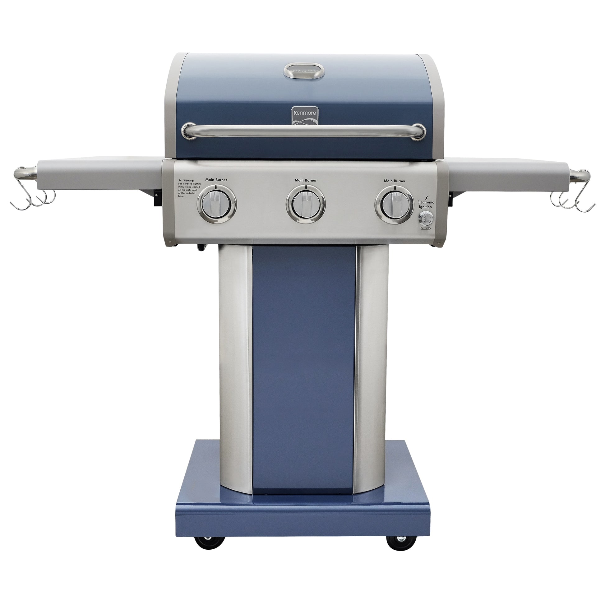 Kenmore Azure 3-Burner Liquid Propane Gas Grill PG-4030400LD-AZ