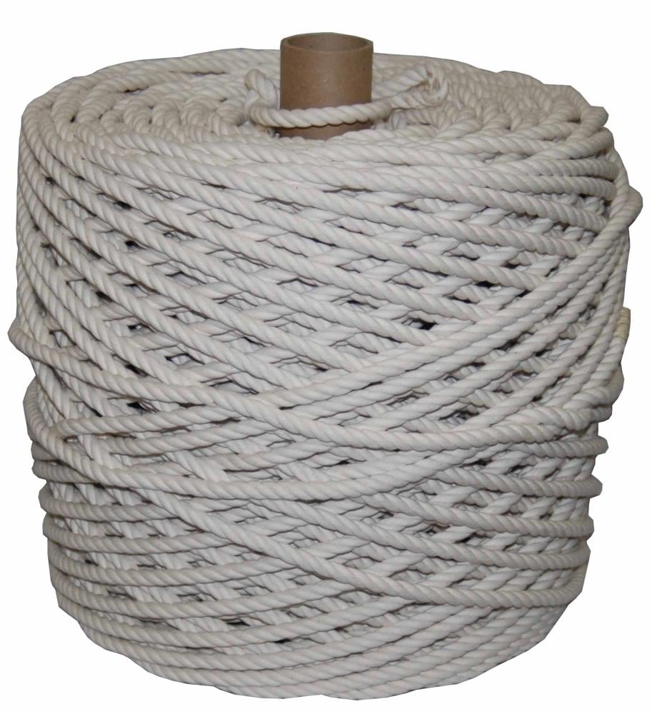 T.W. Evans Cordage 0.5-in x 600-ft Twisted Cotton Rope (By-the-Roll) 29-006