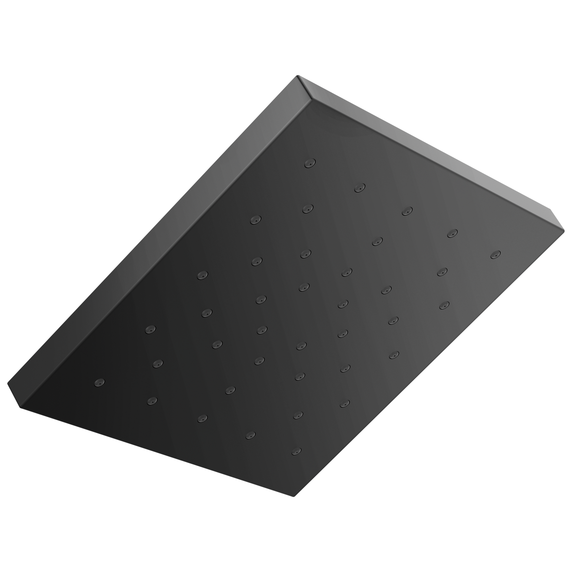 Delta Universal Showering Components 1.0 -Spray Matte Black 12-in Square Fixed High Pressure Shower Head 2.5 GPM