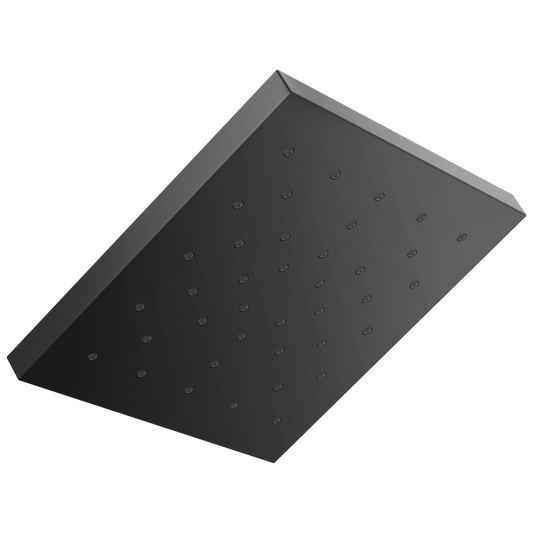 Delta Universal Showering Components 1.0 -Spray Matte Black 12-in Square Fixed High Pressure Shower Head 2.5 GPM