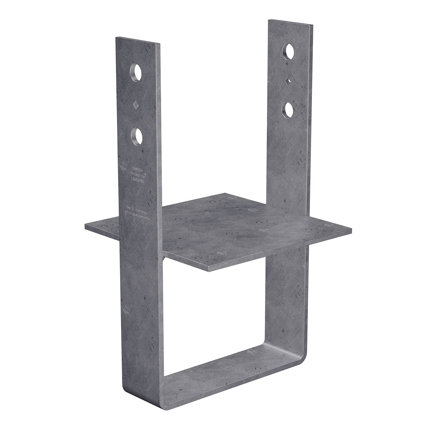 Simpson Strong-Tie CB 10-in x 10-in Hot-dipped Galvanized Wood To Concrete (Cast In Place) Column Base CB1010HDG