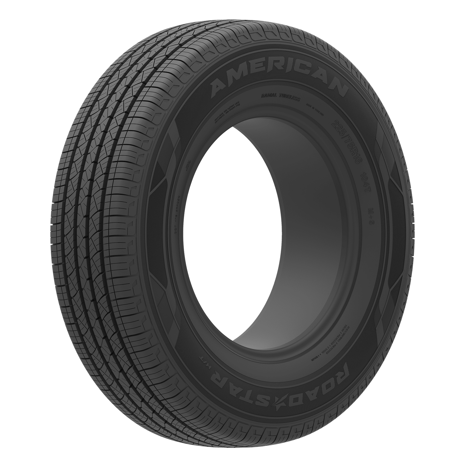 255/70R16 American Road Star H/T 111T SL Black Wall Tire