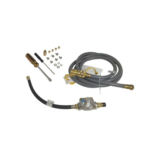 Thor Kitchen THOR Kitchen Natural Gas Conversion Kit for Outdoor Grill - Brass Male-Female Fitting - Multiple Colors/Finishes - 10ft Gas Hose MK04NG