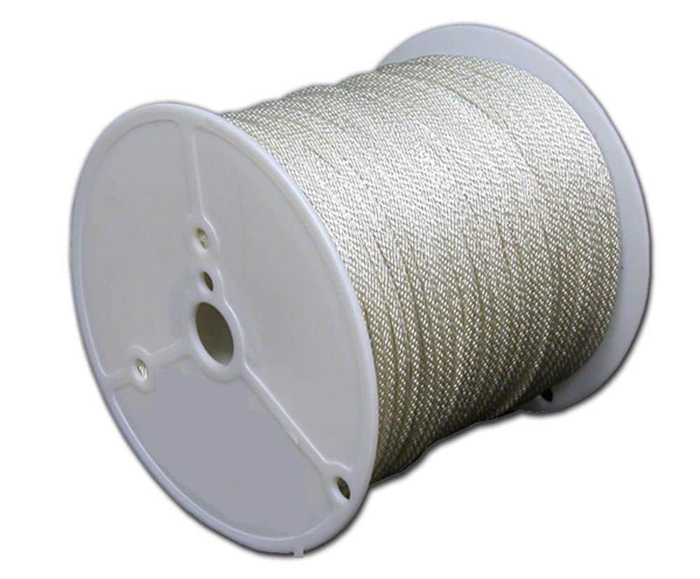 T.W. Evans Cordage 0.25-in x 1000-ft Braided Polypropylene Rope (By-the-Roll) 297-080-70