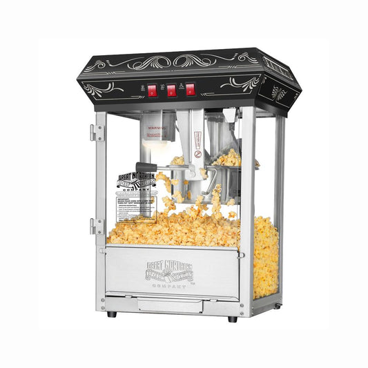 Great Northern Popcorn 1 Cup Stainless Steel Oil Countertop Popcorn Machine 939532YEX