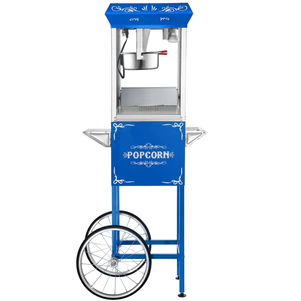 Great Northern Popcorn 1 Cups Stainless Steel Oil Freestanding Popcorn Machine Cart 338034BHQ