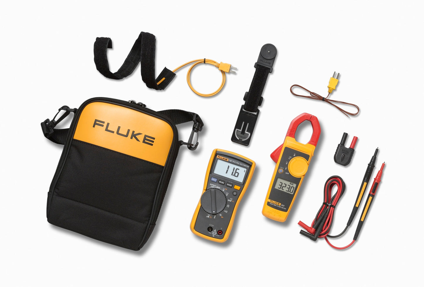 Fluke 116/323 HVAC Combo Kit Digital Display Multimeter 600-Volt FLUKE-116/323 KIT