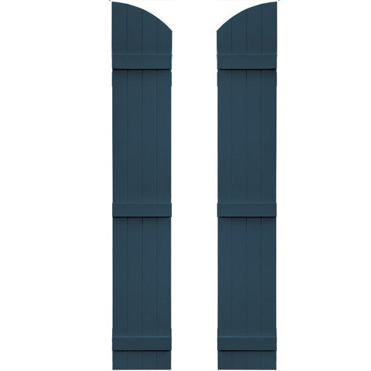 Vantage 13.875-in W x 89-in H Classic Blue Board and batten Exterior Shutters ( 1 -Pack )