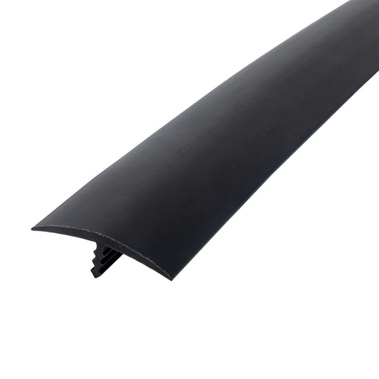 Outwater T-molding 1-1/4-in Black Flexible Polyethylene Center Barb Tee Moulding 250-ft Coil 3P1.27.00014