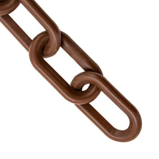 Mr. Chain 2 In. (54Mm) X 500 Ft. Brown Heavy Duty Plastic Barrier Chain