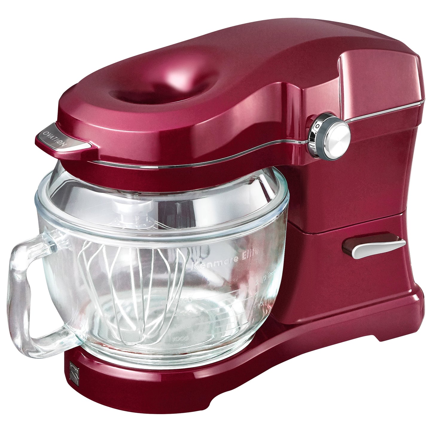 Kenmore Elite Heavy Tilt 500 Watt Patented Pour-In-Top Ovation Red 5-Quart Commercial/Residential Tilt-head Stand Mixer KKEOVSMR