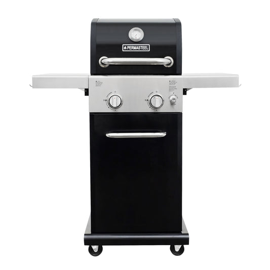 Permasteel Black 2-Burner Liquid Propane Gas Grill PG-40201-BK
