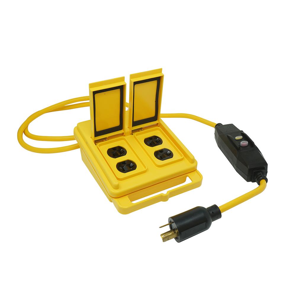 Southwire 6-ft 12/3 3-Prong Yellow Outdoor SJTW Medium Duty General Extension Cord 28468802