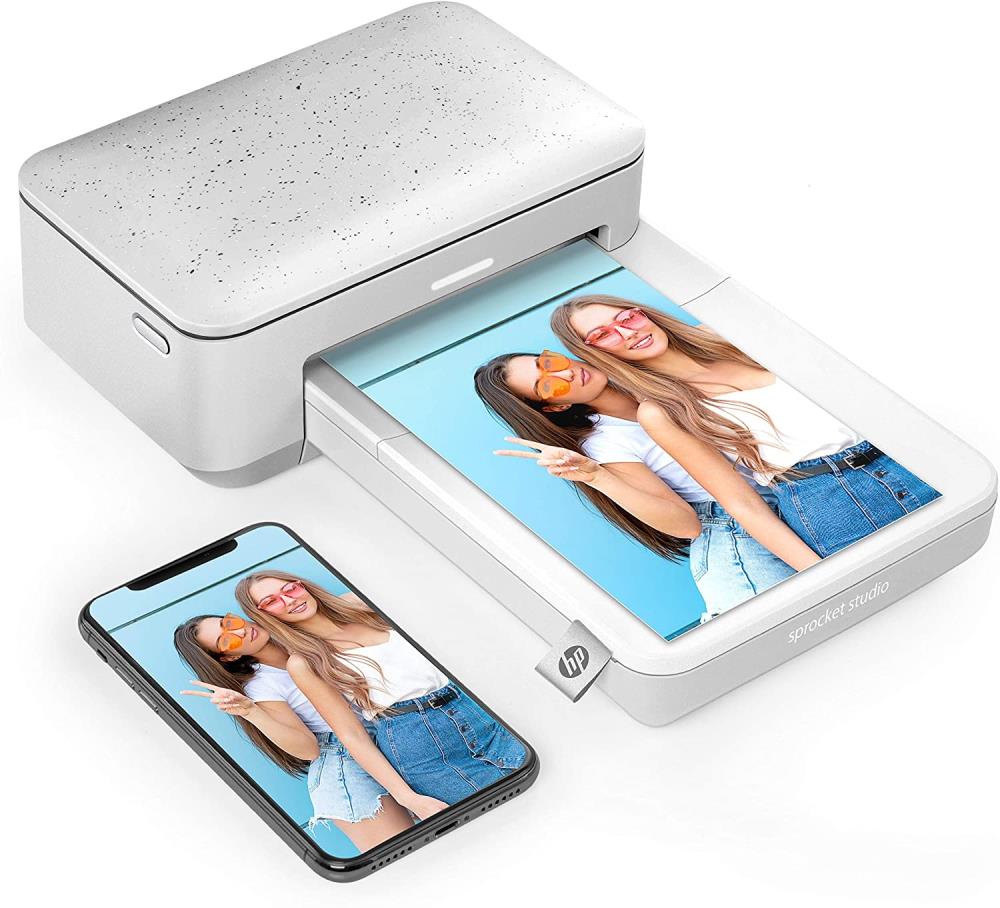 HP Sprocket Studio 4x6 Instant Photo Printer Print Photos from Your iOS, Android Devices and Social Media HPISPSUS