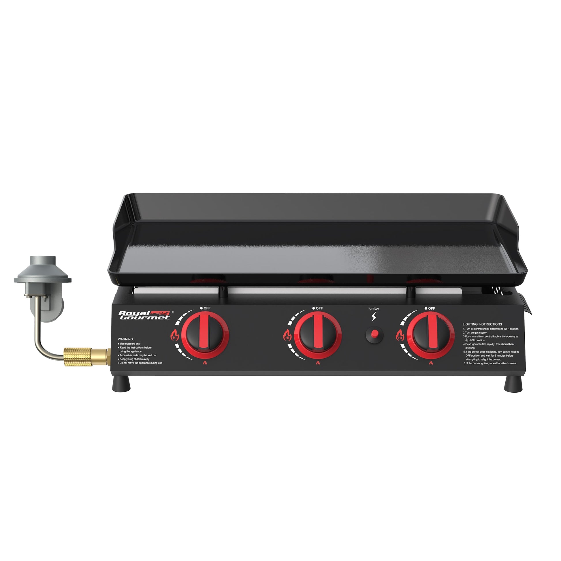 Royal Gourmet 319-Sq in Black Portable Liquid Propane Grill PD1303A