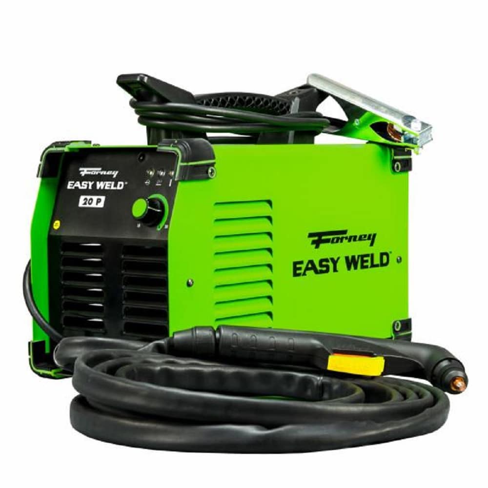 Forney Easy Weld 120V Plasma Cutter for Mild Steel, Aluminum, and Stainless Steel - Cuts up to 1/4-in - Drag Torch Technology - 14-ft Torch Cable - 8-ft Ground Cable 251