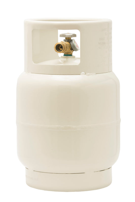 Flame King 20LB Floor Buffer Cylinder with Built-In-Gauge Steel Propane Tank YSN201BT