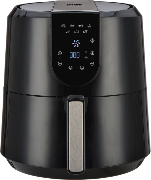 Emerald 5.5-Quart Black Programmable Air Fryer SM-AIR-1807
