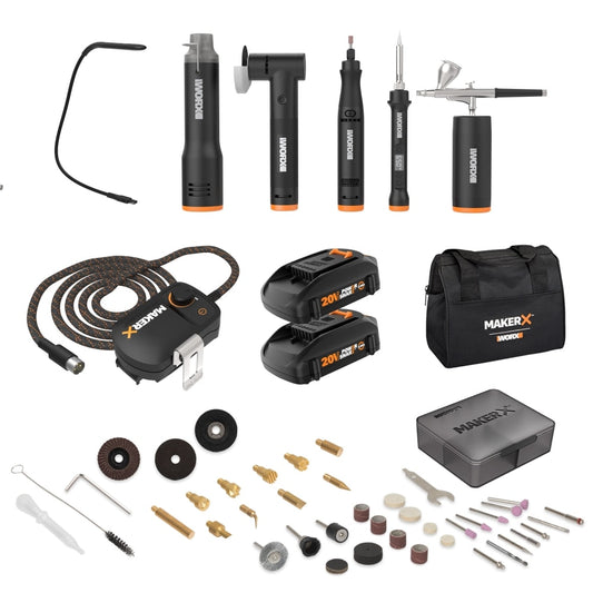 WORX MakerX Variable Cordless 20-volt Max Crafting Rotary Tool Kit WX996L