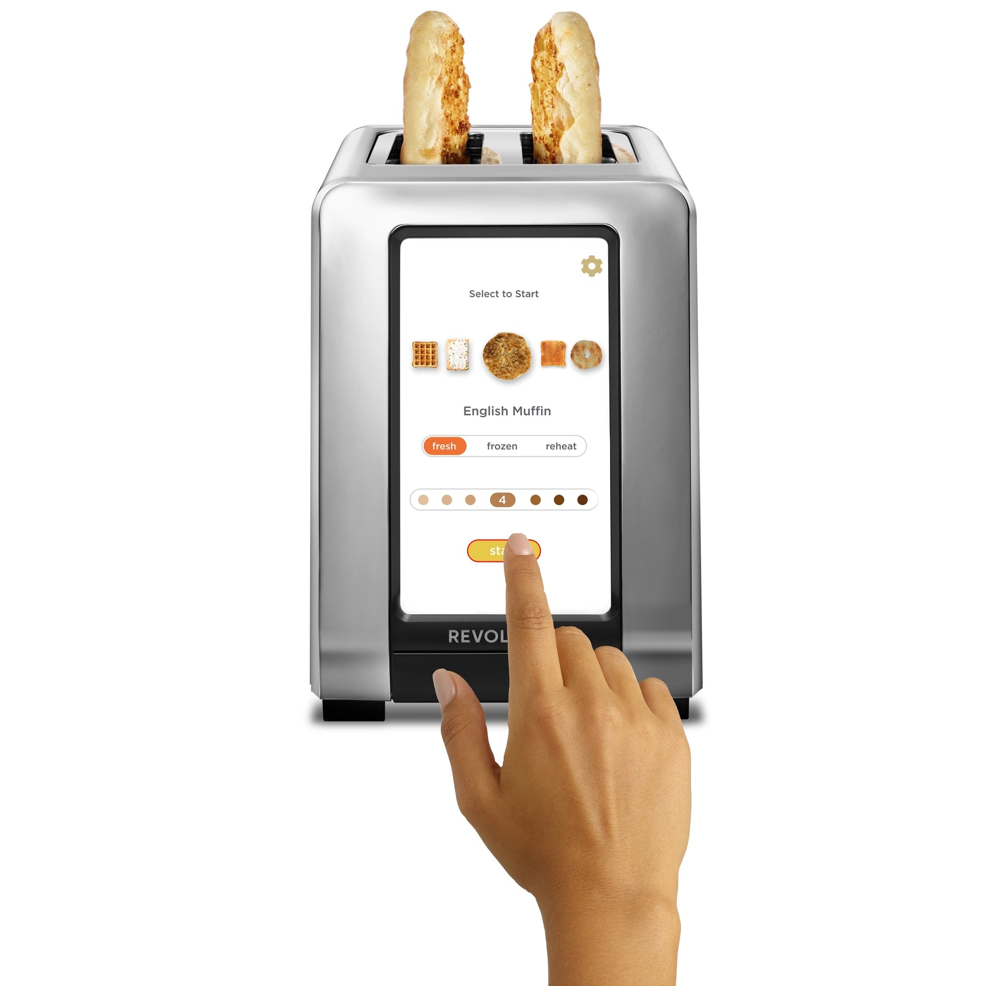 Revolution Cooking Revolution InstaGLO R180 Toaster Stainless Steel 2-Slice Toaster (1500-Watt) R180