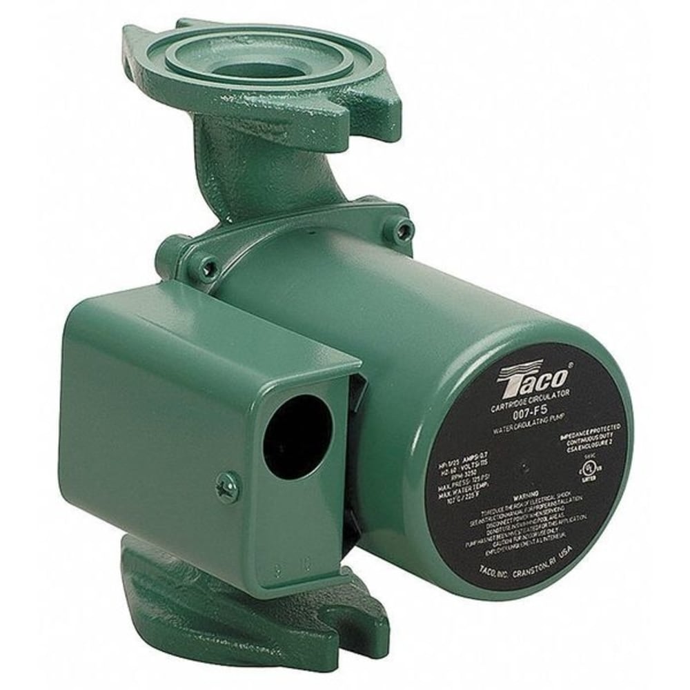 Taco Green Hydronic Baseboard Heater Circulator Pump - High Capacity Output, Quiet & Efficient Operation A1045