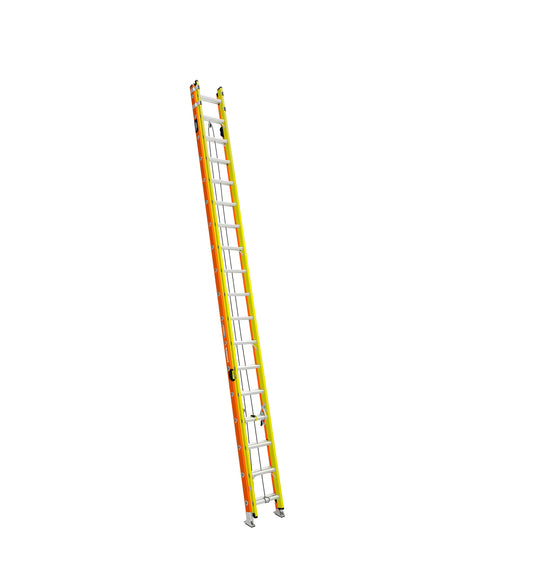 Werner Glidesafe 36-ft Fiberglass Type 1A-300-lb Load Capacity Extension Ladder T6236-2GS