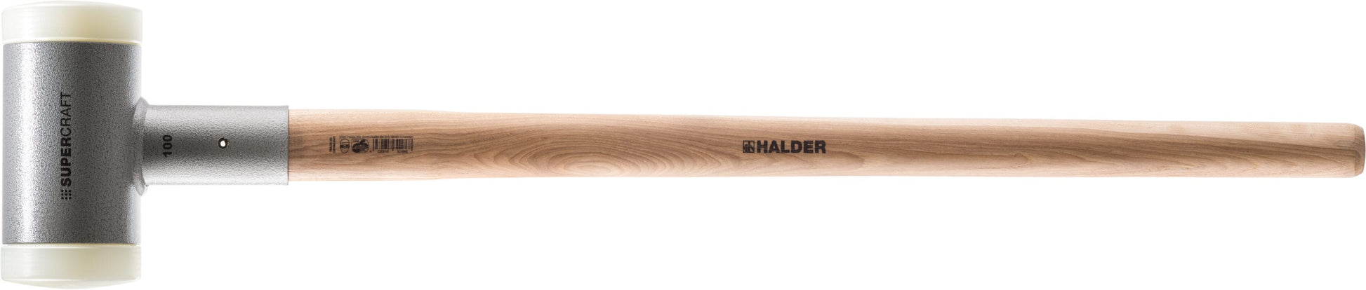 Halder 9.7225-lb Smooth Face Plastic Head Wood Dead Blow Hammer 3366.081